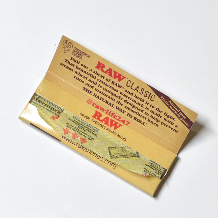 RAWペーパーCLASSIC クラシックカットコーナー・シングル50枚入×5個セット長さ70mm×幅36mm(約)