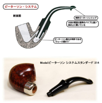 ピーターソン  Peterson システムデラックス 20s・スムース （ベントビリヤード）