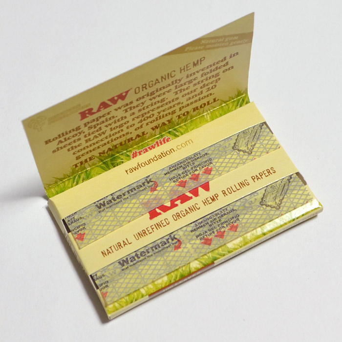 RAWペーパーORGANIC オーガニックダブル100枚入×5個セット長さ70mm×幅36mm(約)