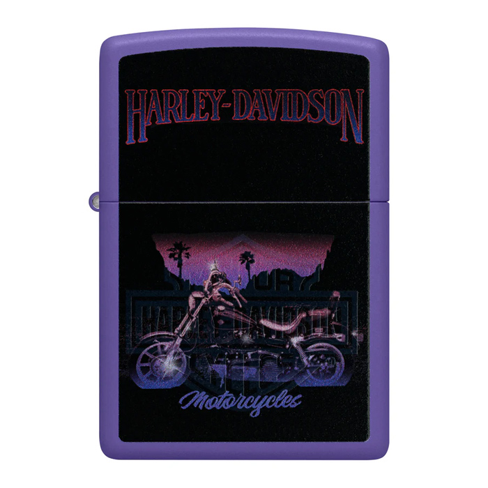 HARLEY-DAVIDSONハーレーダビッドソンHD-46676(紫×バイク)