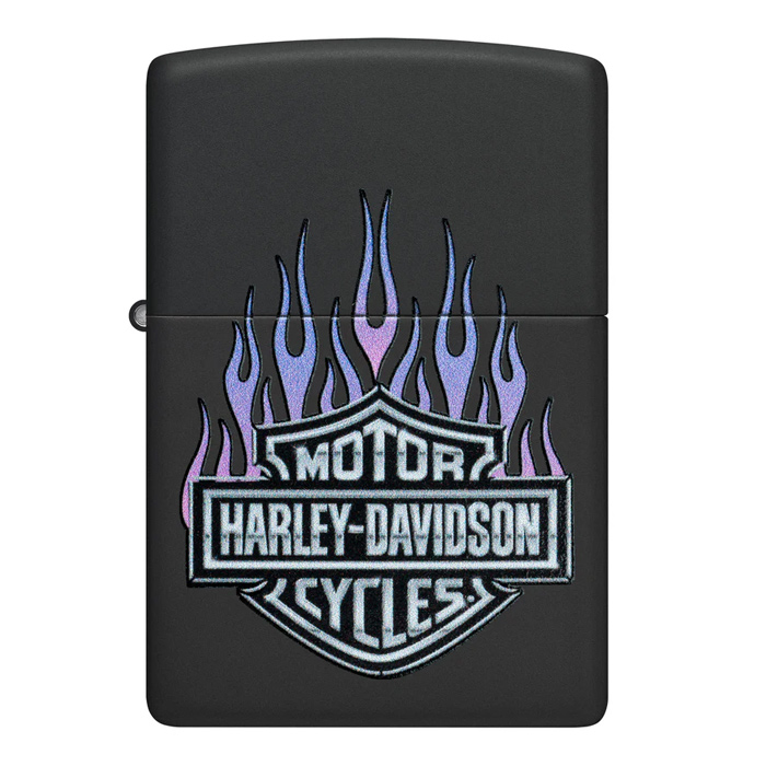 HARLEY-DAVIDSONハーレーダビッドソンHD-46677(黒×紫炎)