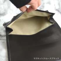 手巻きタバコ用ポーチ携帯用シャグポーチマグネットタイプペーパーホルダー付きクロコレッド