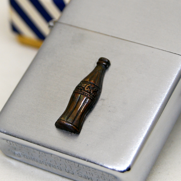 廃盤!希少品!スチール製 Coca-Cola1953-55年 ボトルメタル